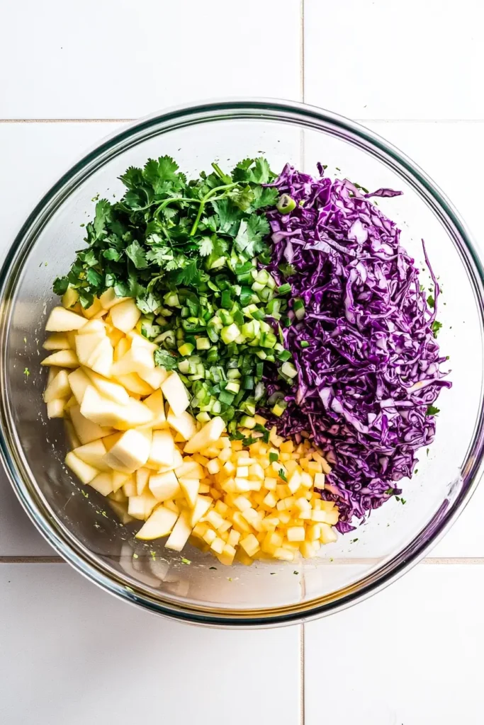 Vegan Red Cabbage Slaw